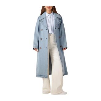 Modstr&ouml;m Dames, Mantels, Blauw, Maat: S Denim