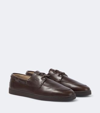 Churchs Peebles leather boat shoes