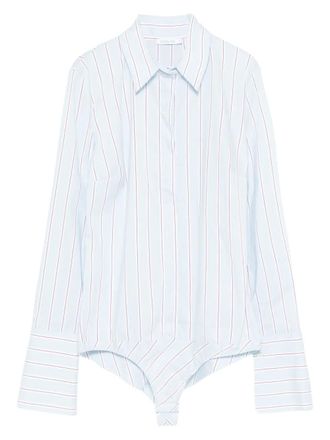 Patrizia Pepe striped cotton bodysuit - Blue