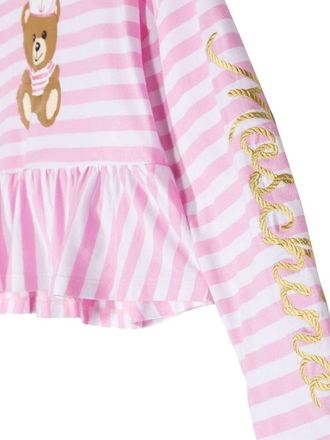Moschino Striped Cotton T-Shirt - Multicolor