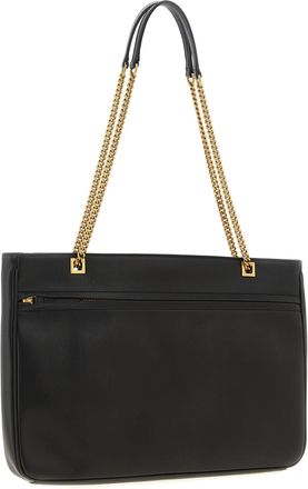 Valentino Garavani Unisex Viva Superstar Shoulder Bag Brown Lamb Leather