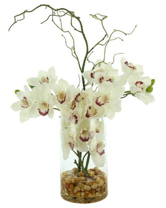 Creative Displays Inc. Modern Orchid Arrangement In Glass Vase
