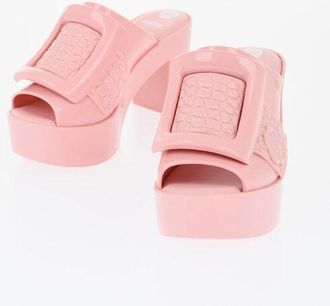 Viktor & Rolf MELISSA Rubber BUCKLE UP Mules with Maxi Buckle 10cm size 39