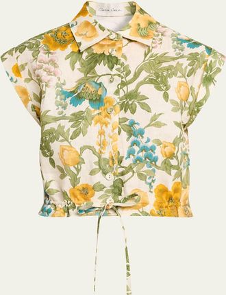 Cara Cara Octavia Floral Linen Top