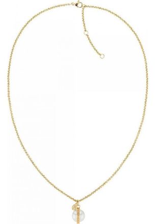 Tommy Hilfiger Womens 2780762 Ladies Necklace - Gold Stainless Steel - One Size