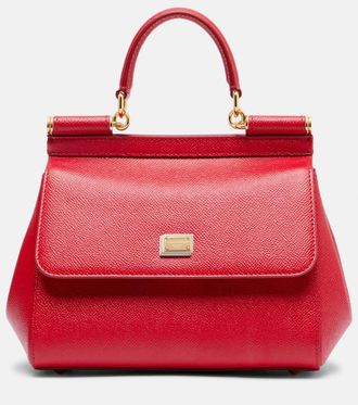 Dolce & Gabbana Sicily Small leather tote bag