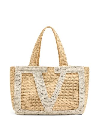 Valentino Garavani Borsa tote VLOGO - Toni neutri