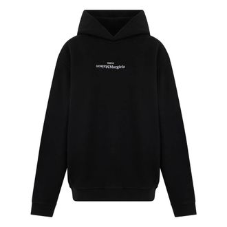 Maison Margiela Hoodies, female, Black, Size: 2XL Relaxed Fit Hoodie