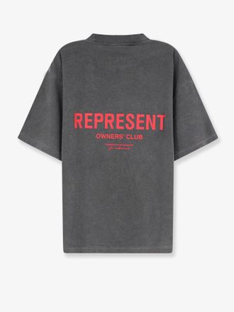 Represent Mens T-Shirt Crew Neck Grey Cotton T-Shirts And Polos