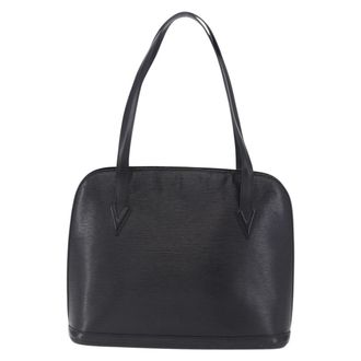 Louis Vuitton Lussac Epi Leather Black Leather Handbag (Pre-Owned)