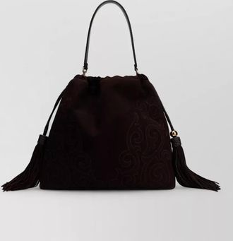 Etro essential leather shoulder bag