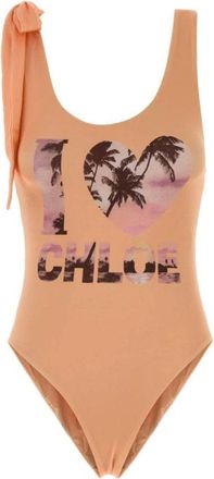 Chlo&eacute; One-Piece Zwempak met Strikbandjes - Dames - Badpakken - Roze - XS - Badmode