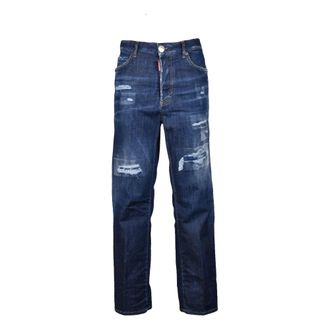 Dsquared2 Straight Jeans, female, Blue, Size: M Boston Jeans