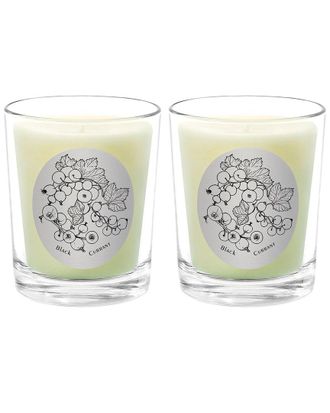 Qualitas Black Currant Two Scented Beeswax Candle Set