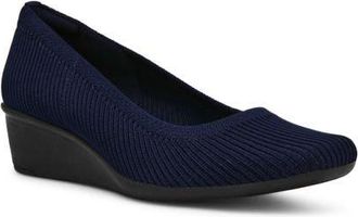 Anne Klein Wisher Pump in Navy Knit at Nordstrom, Size 10.5