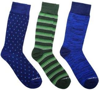 Unsimply Stitched Assorted 3-Pack of Crew Socks in Blue Multi at Nordstrom Rack