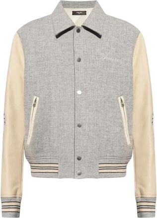 Amiri Stijlvolle Bones Jas - Heren - Bomber jackets - Grijs - M - Jassen