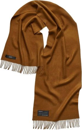 Magniberg fringed wool scarf - Brown