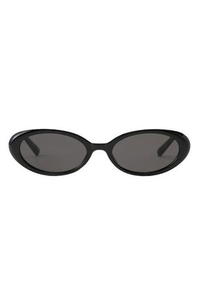 Fifth and Ninth Taya 53mm Polarized Oval Sunglasses in Black/Black at Nordstrom