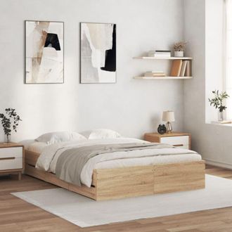 vidaXL vidaXL Giroletto Cassetti Rovere Sonoma 120x190 cm Legno Multistrato