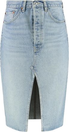 Re/Done Denim Rok - Dames - Spijkerrokken - Blauw - W28 - Denim - Rokken