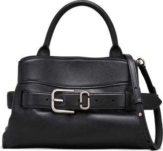 Marc Jacobs Black Leather Bucket Bag With Silver Buckle