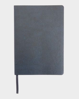 Royce Leather Monogrammed Leather Bound Executive Notebook, Personalized