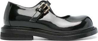 Moschino Leather Mary Jane Flats