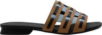 Camper Gevlochten sandaal vrouw lage hak - Dames - Sandalen - Bruin - 39 EU - Schoenen