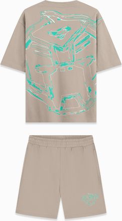 Black Bananas Black Bananas Kinderen Huge Sketch Twin Set, Zand