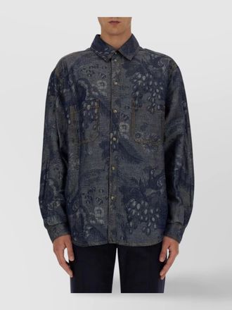 Etro paisley pattern shirt with chest pocket