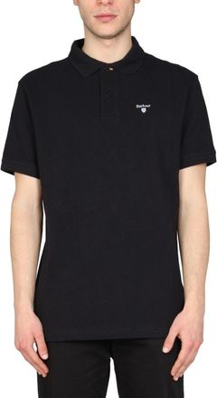 Barbour Black Shirt Collar Polo