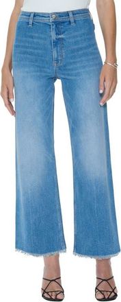 Pistola Denim Penny Crop High Waist Wide Leg Jeans in Solina at Nordstrom, Size 24