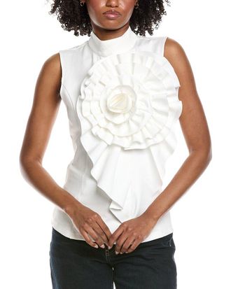 Gracia Ruffle Flower Detail Tank