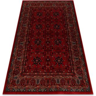 RugsX Rugsx - Alfombra De Lana Kashqai 4302 300 Flores, Marco Burdeos Red 80x160 Cm