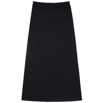 Monte Carlo Long Pull On Elastic Waist Plaid Ribbon Skirt in Black at Nordstrom, Size 20
