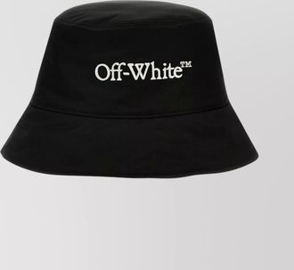 Off-white packable streetwear bucket hat