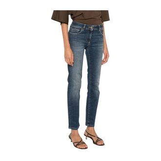 Elisabetta Franchi Dames, Jeans, Blauw, Maat: W28