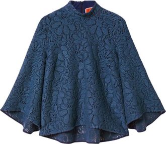La DoubleJ Lacey Make An Exit Top - Dames - Blouses - Blauw - XL - Wol - Overhemden