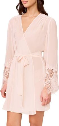 Rya Collection Delight Lace Cover-Up Robe in Blush at Nordstrom, Size X-Small