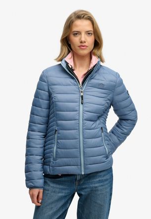 Superdry Steppjacke SUPERDRY Fuji Lite Padded Jacket, Damen, Gr. XL, tidal blau, Steppware, Obermaterial: 100% Nylon, unifarben, normal, Jacken Steppjacke