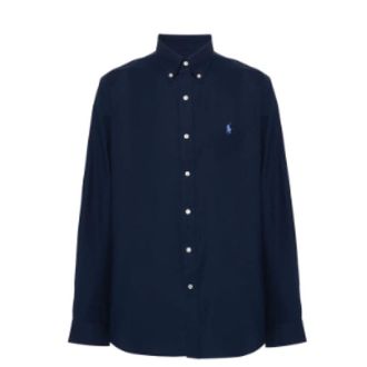 Polo Ralph Lauren Casual Shirts, male, Blue, Size: 2XL Polo Ralph Lauren Shirts