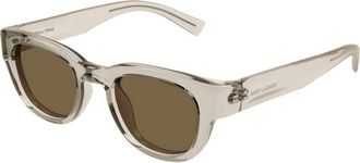 Saint Laurent SL 675 004 Zonnebril - unisex - Zonnebrillen - Beige - 46 MM - Accessoires