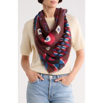 Longchamp Nomad Print Scarf in Brandy at Nordstrom Rack