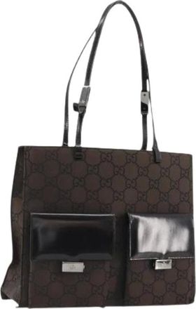 Gucci Pre-owned Tote Bags, female, Brown, Size: ONE SIZE Pre-owned Vintage Tote Bag