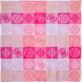 Guess Logo Print Sjaal - Dames - Sjaals - Veelkleurig - ONE Size - Polyester - Accessoires