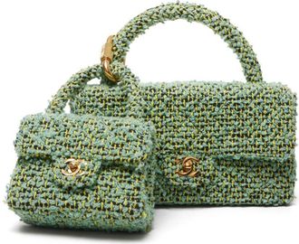 Chanel 1985-1999 Parent & Child handtas - Groen