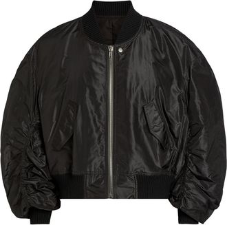 Rick Owens Secchia Silk Bomber Jacket - Black - 52 (IT52 / XL)