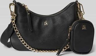 Steve Madden Shoulder Bag mit Logo-Applikation Modell Sin in Black, Gr&ouml;&szlig;e 1