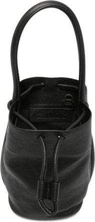 Uma Wang Bucket Bags, female, Black, Size: ONE SIZE Small Leather Shoulder Bag